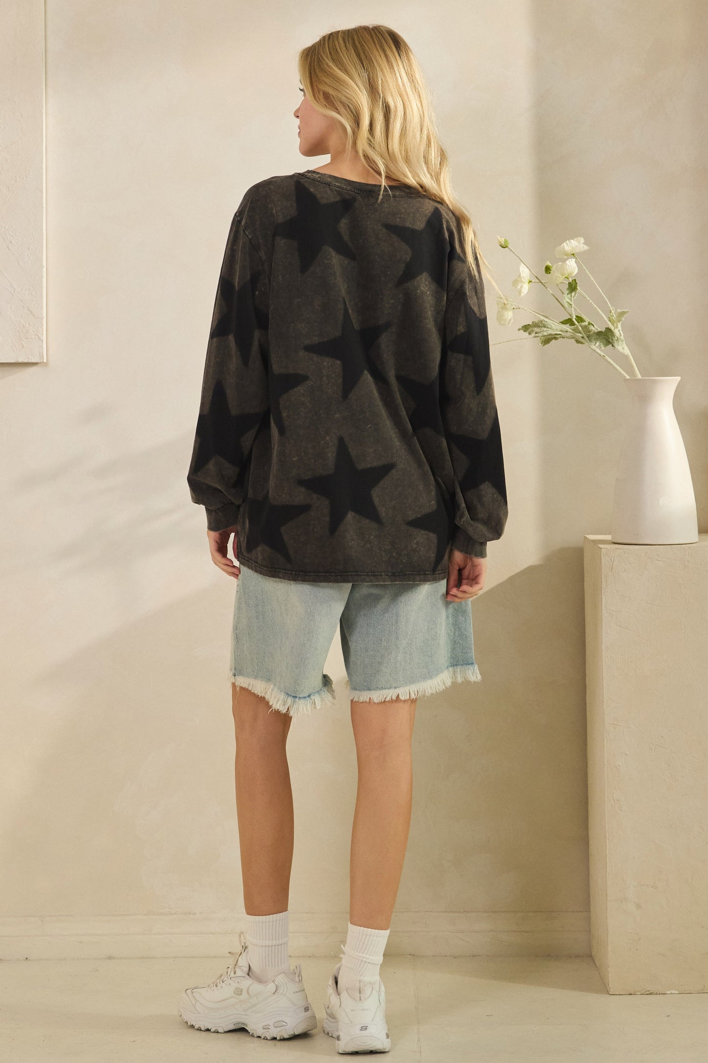Mineral Washed Star Top