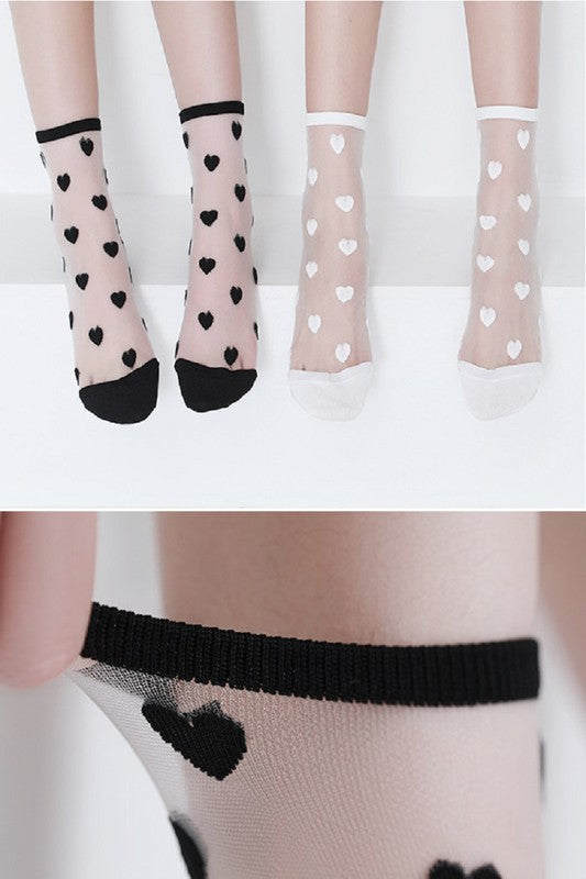 Sheer Patterned Socks