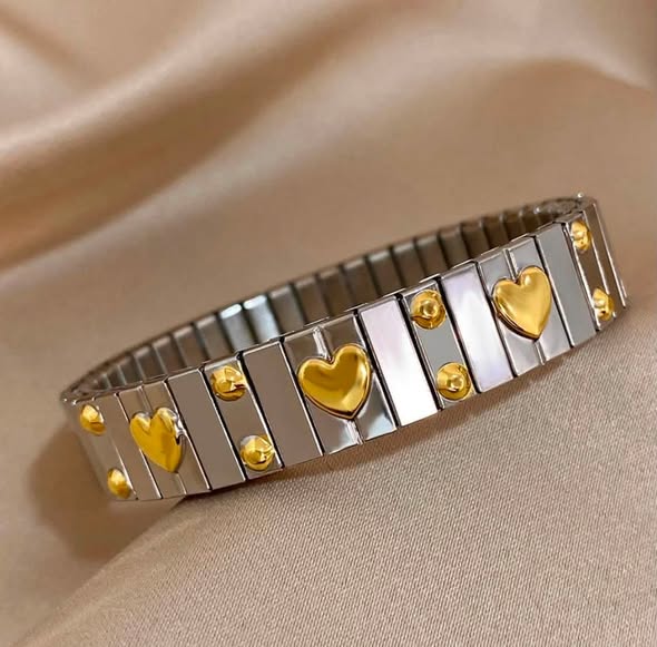 Silver Link Stretch Bracelet