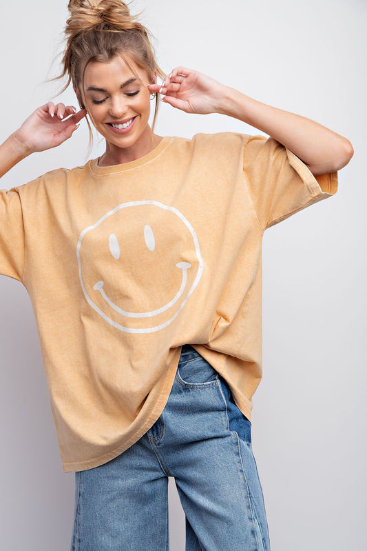 Smiley Tee Almond