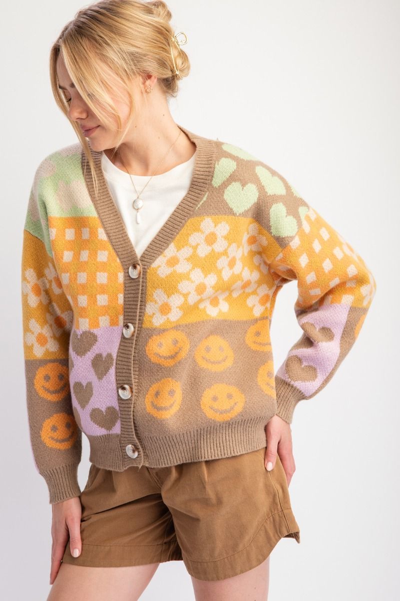 Smiley Heart Cardi