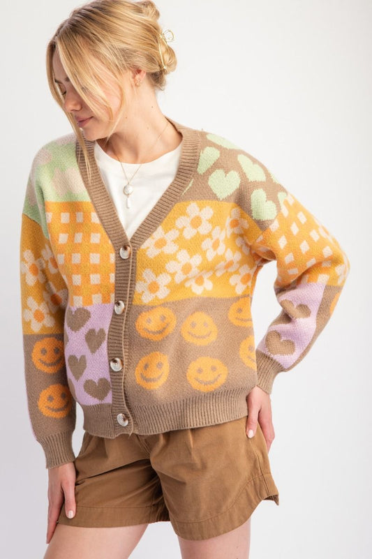 Smiley Heart Cardi