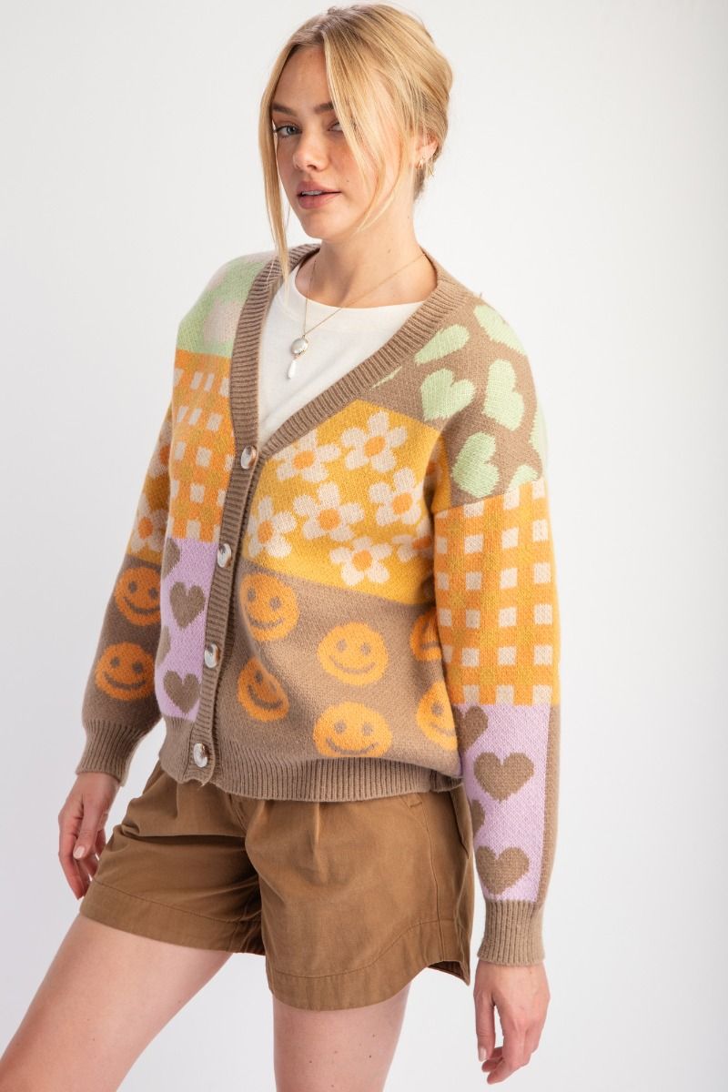 Smiley Heart Cardi