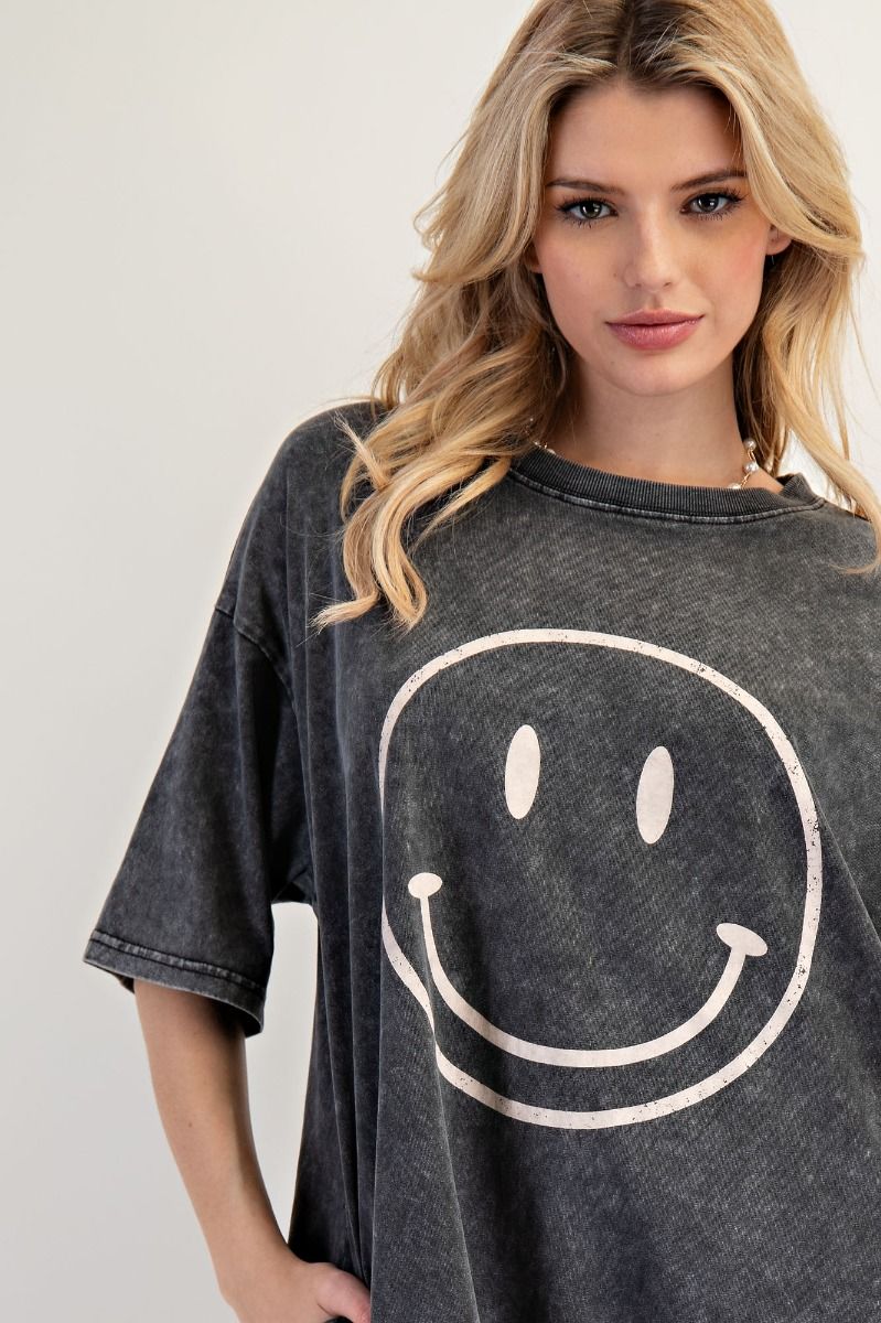 Smiley Tee Shirt Dress