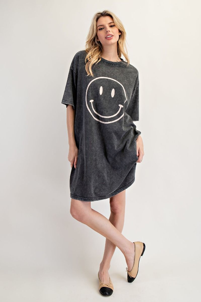 Smiley Tee Shirt Dress