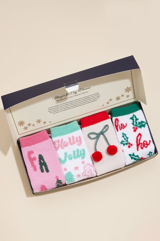 Christmas Sock Box Set FaLaLa/Merry & Bright