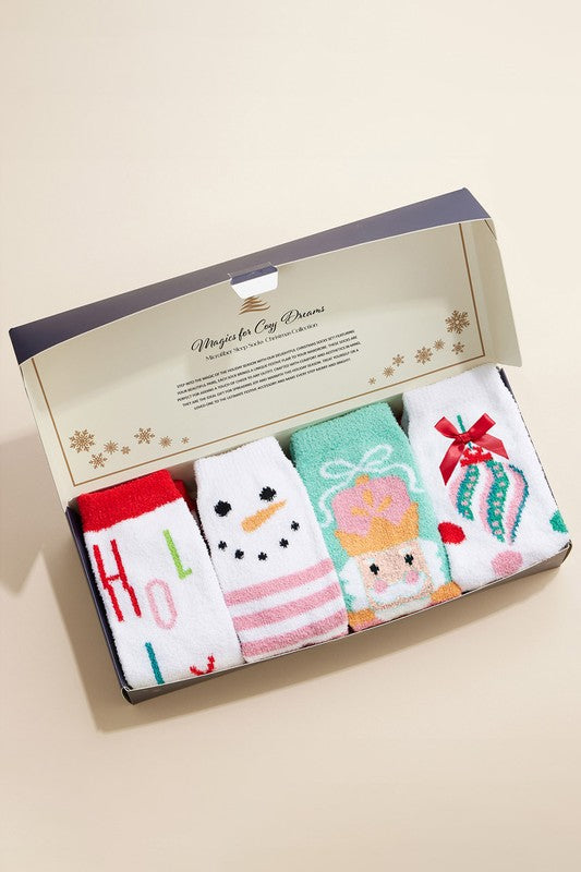 Christmas Sock Set Snowman Nutcracker