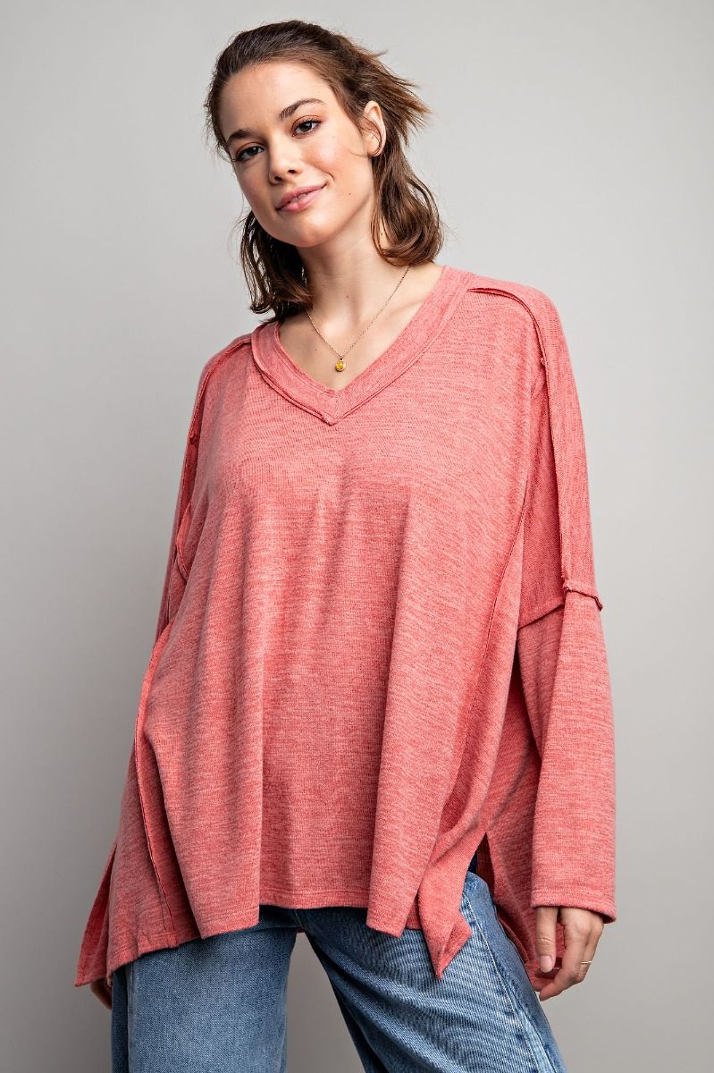 Super Soft Coral Tunic