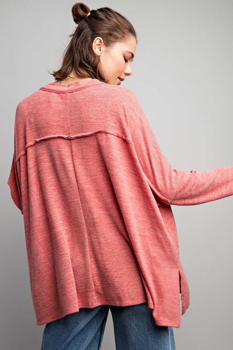 Super Soft Coral Tunic