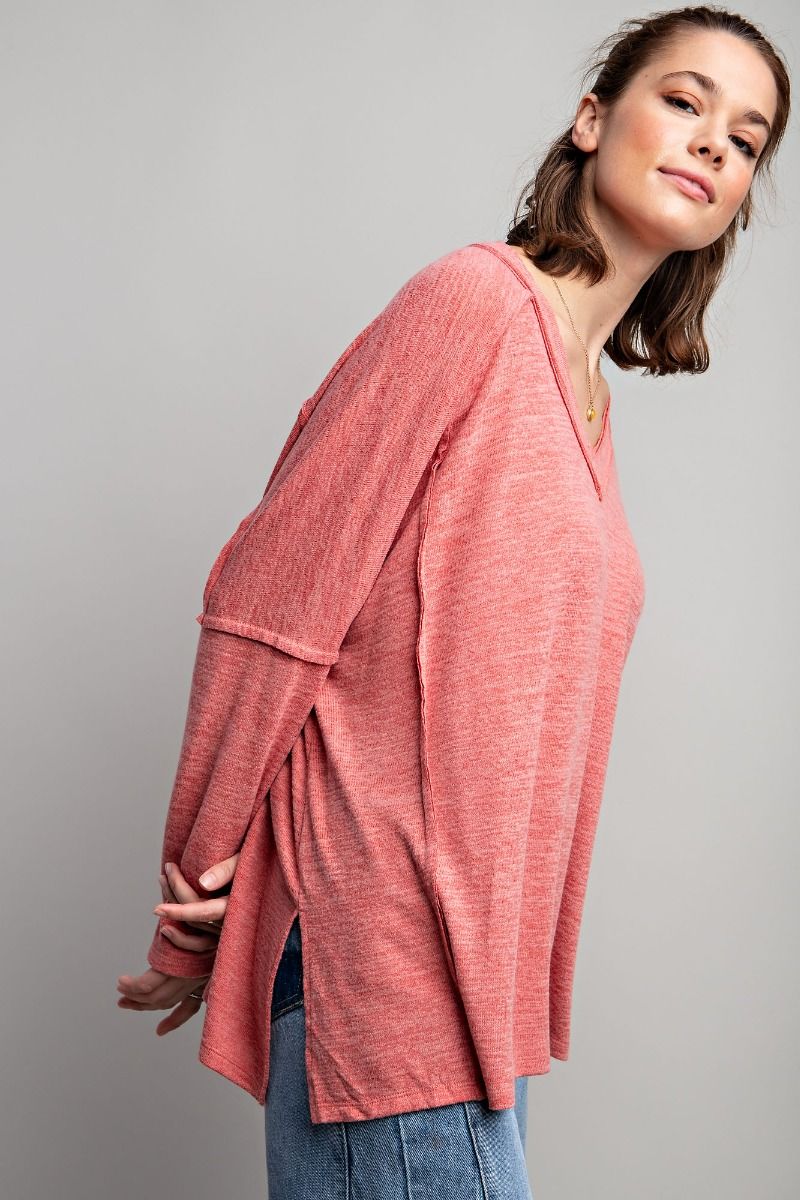 Super Soft Coral Tunic