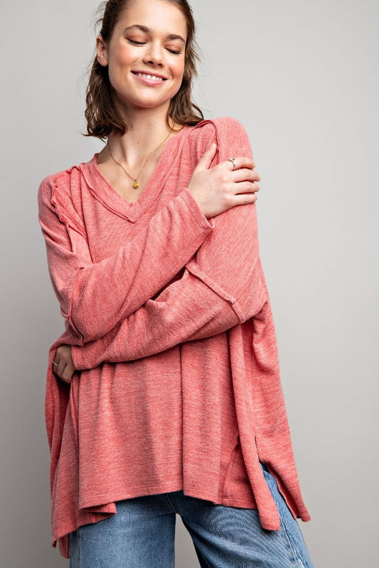 Super Soft Coral Tunic