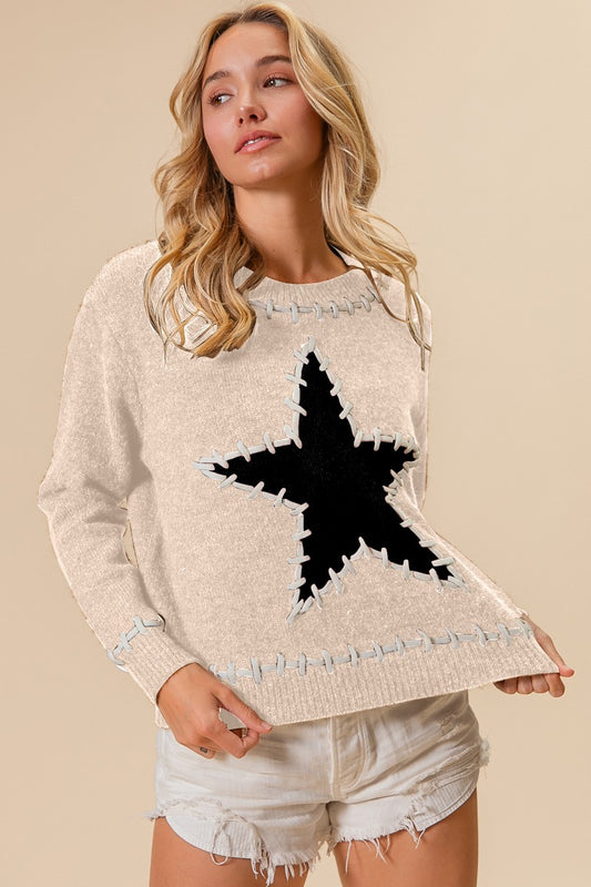 Star Stitch Sweater