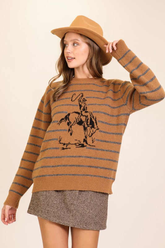 Striped Rodeo Sweater