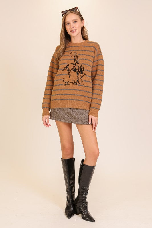 Striped Rodeo Sweater