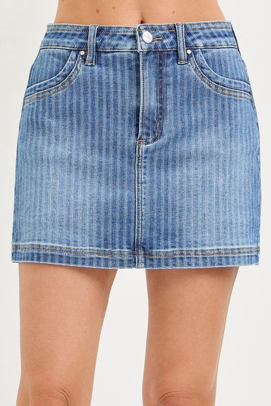 Striped Risen Skort