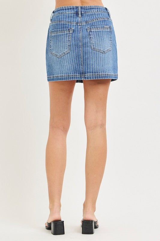 Striped Risen Skort