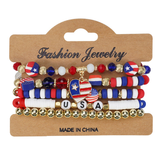 Patriotic Bracelet Stacks