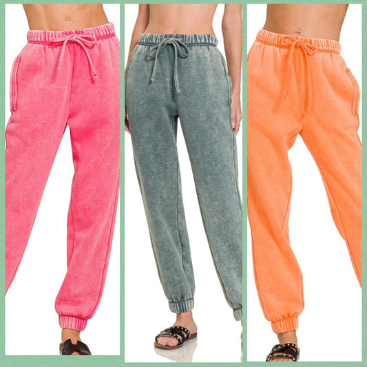 Acid Wash Sweatpants Spring