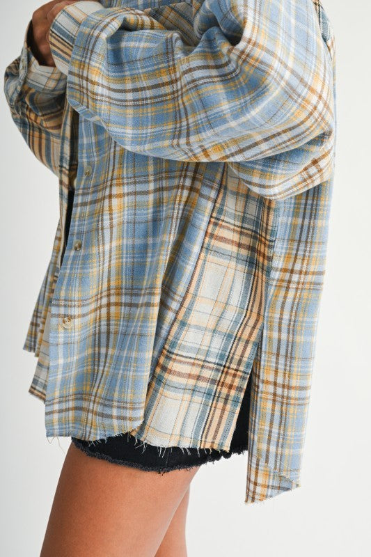 Patchwork Flannel Shirts