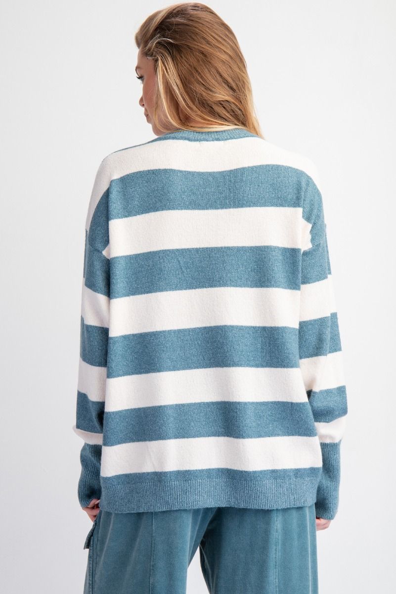 Teal Bow Sweater