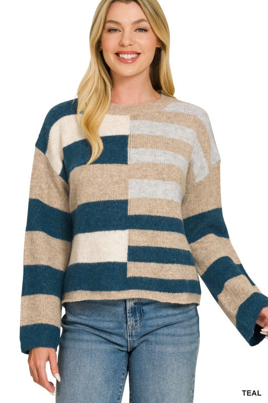Fall Colorblock Sweater