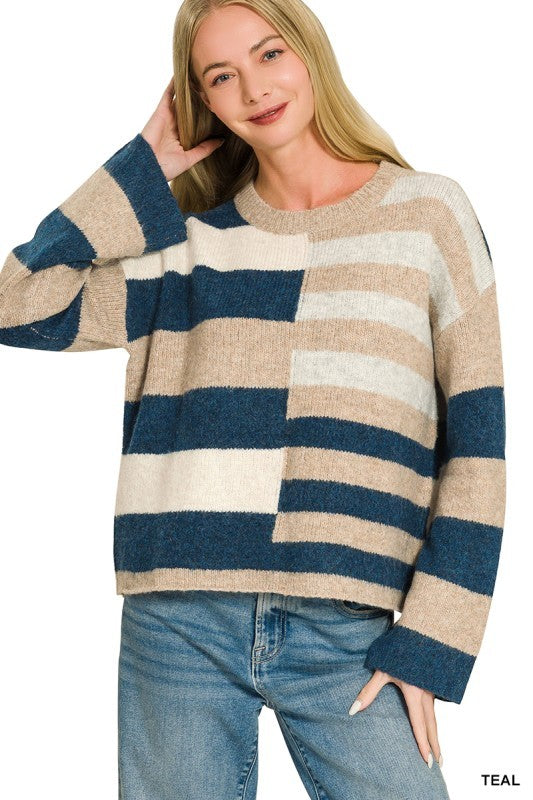 Fall Colorblock Sweater