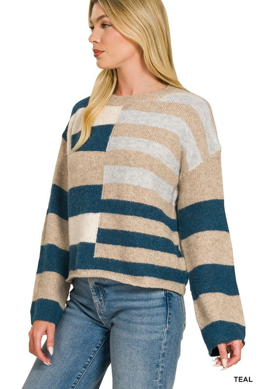 Fall Colorblock Sweater
