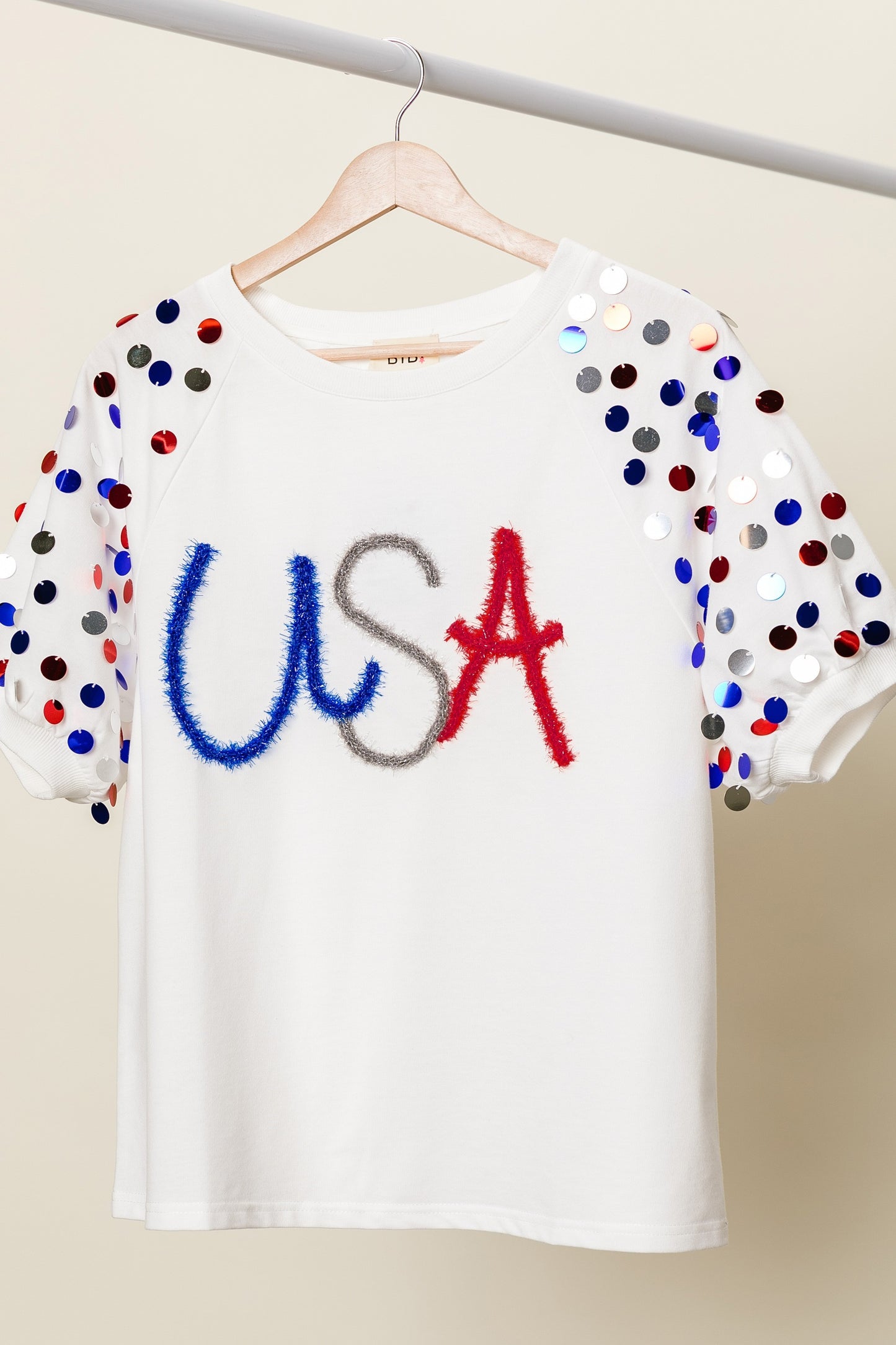 USA Sequin Top