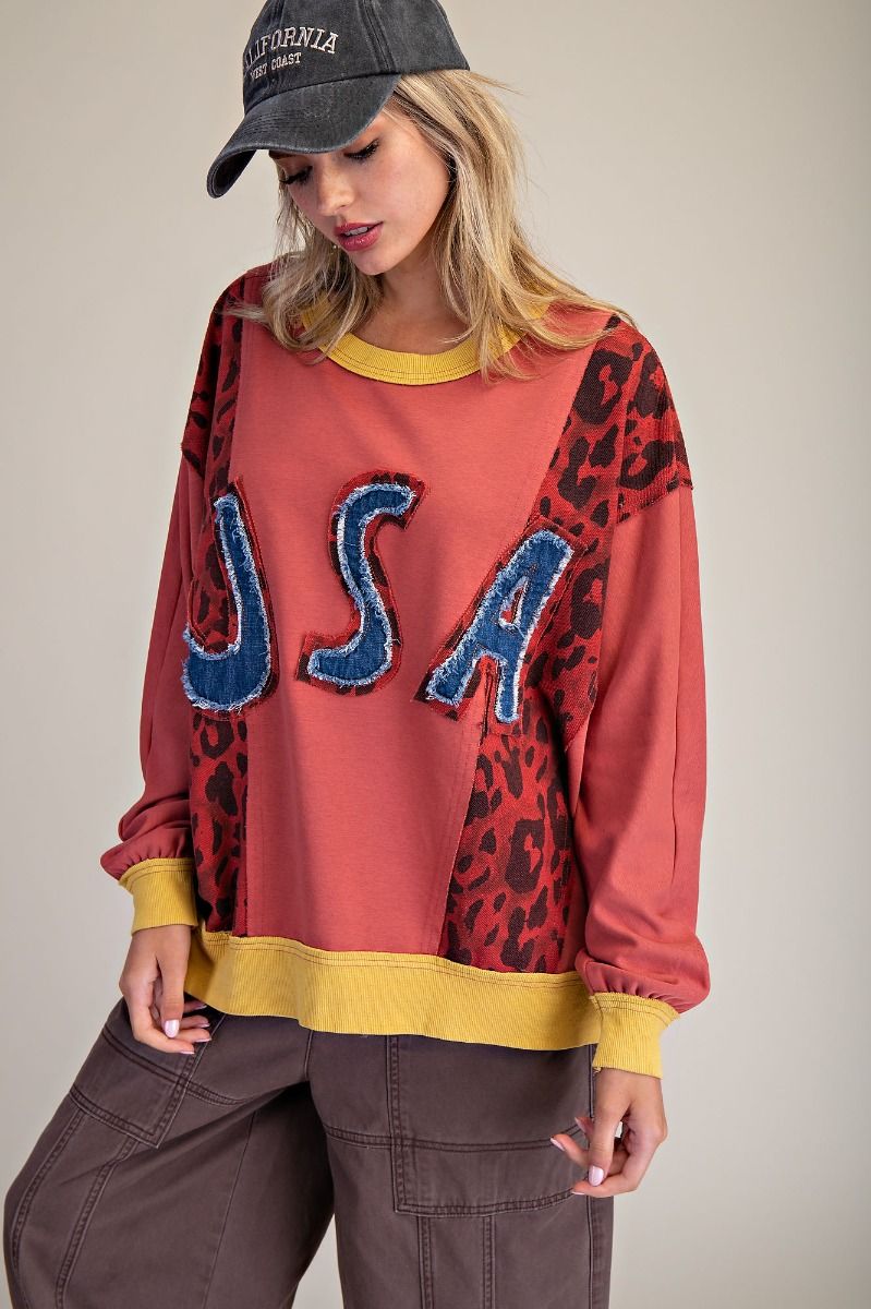 USA Denim accent Sweatshirt