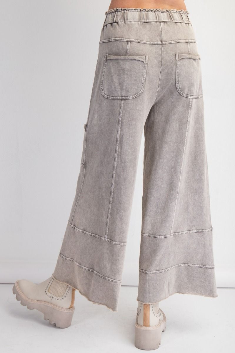 Wide Leg Cargo Pant Mushroom