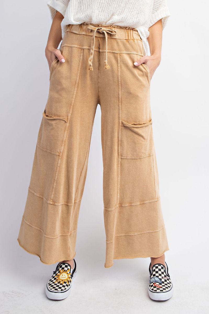 Wide Leg Cargo Camel