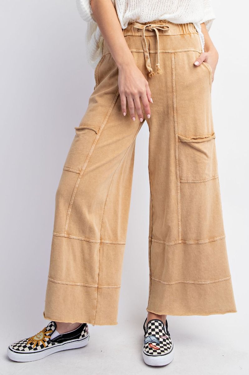 Wide Leg Cargo Camel