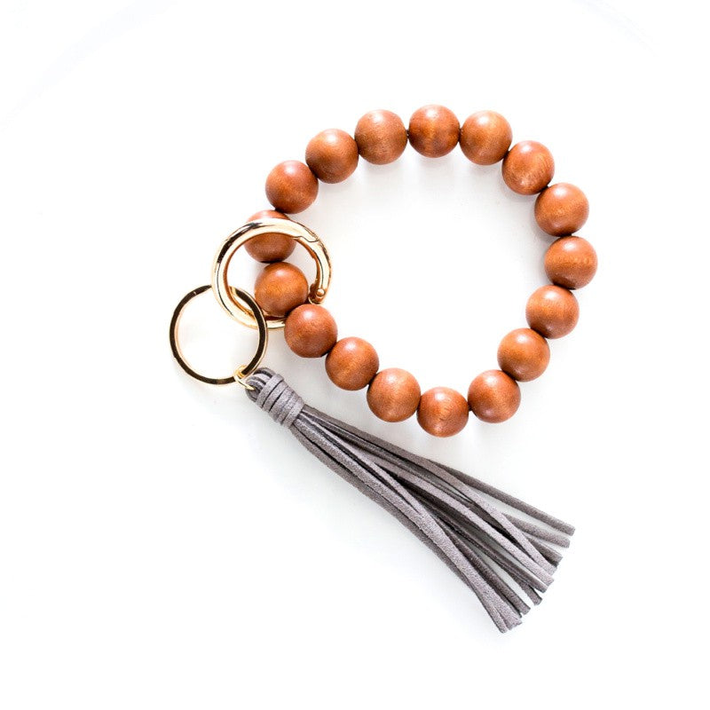 Wooden Keyring bracelt